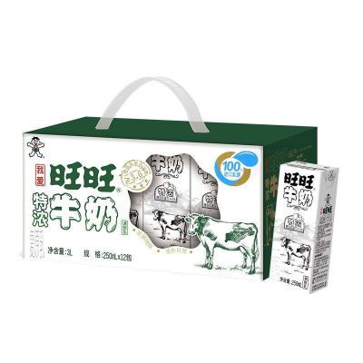 【临期特价】旺旺特浓牛奶250ml*12盒整箱营养牛奶儿童学