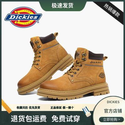 Dickies马丁靴2024秋冬季新款英伦风工装靴男美式短靴