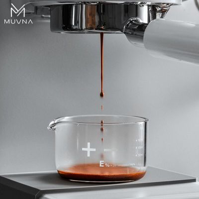 MUVNA星雨shot杯意式浓缩杯咖啡玻璃奶盎司杯带刻度100ml量萃取杯