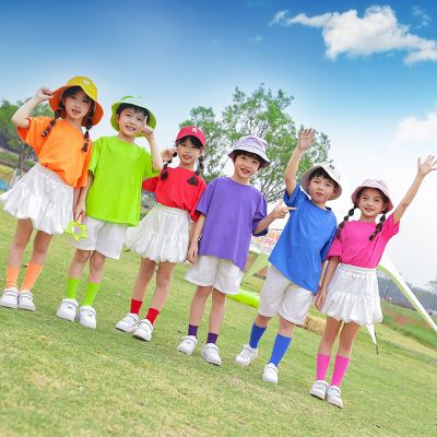 六一儿童啦啦队演出服糖果套装小学生幼儿园运动会服装表演