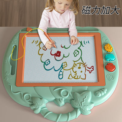 彩色童年绘画板磁力磁性画板可擦写支架式磁吸2—3岁儿童家用画
