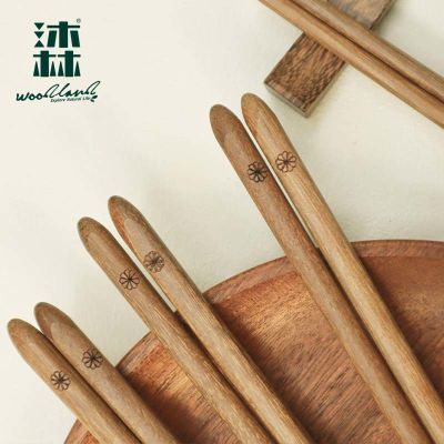 沐林筷子正宗坤甸铁木筷子创意家用筷便携情侣款无漆无蜡不易发霉