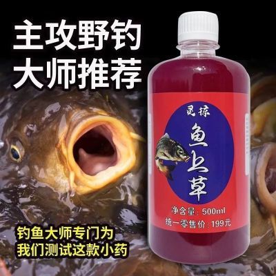 鱼上草正品鱼上树主播液态饵小药诱鱼剂添加剂诱食剂钓鱼饵料