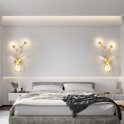 壁灯北欧设计师创意客厅背景墙灯具浪漫花朵氛围感卧室床头装饰灯