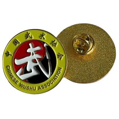 中国武术协会胸标纪念章3厘米logo胸部标识 武协针式铸铜标