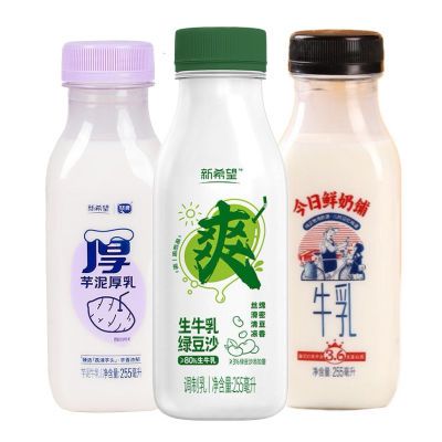 新希望牛奶系列绿豆爽芋泥今日鲜奶铺牛奶255ml早餐牛奶