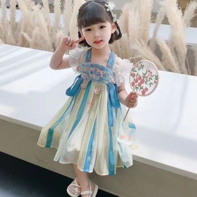女童汉服连衣裙夏装2024新款儿童中国风古装襦裙夏季洋气公主裙子