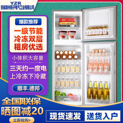 扬子电气冰箱小型出租屋双开门冷冻冷藏家用宿舍小型迷你一级甩卖