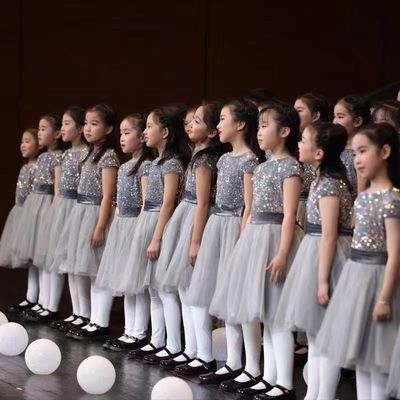 新款六一儿童节表演服装诗歌朗诵钢琴表演合唱团演出主持毕业礼服