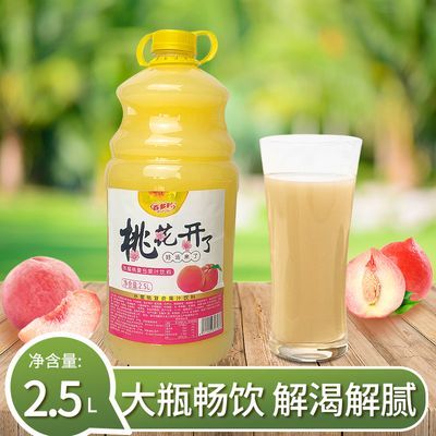 水蜜桃汁复合果蔬汁饮料大桶装2.5L欢聚畅饮饮料宴会饮料