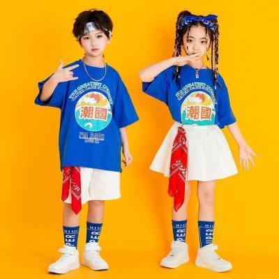 六一儿童节表演服装街舞小学演出服啦啦队套装国潮少儿中大童