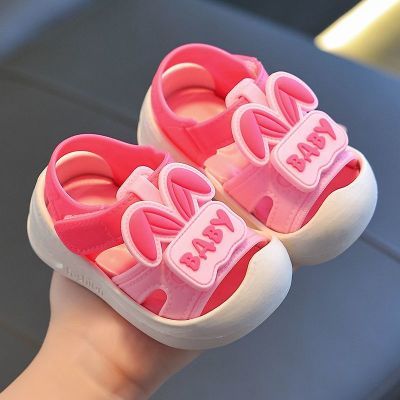 儿童凉鞋夏季2024新款小童防滑软底包头鞋男女童宝宝外穿学步