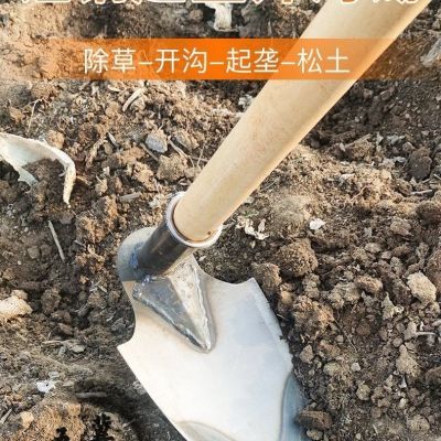 锰钢淬火尖锄头全钢尖镐开沟起垄农用锄头园艺工具种菜小锄头刨锛