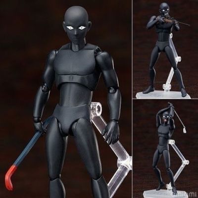 国产盒装侦探柯南SP089figma模型犯人黑衣人动手15cm手办玩具