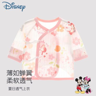 迪士尼Disney婴儿半背衣夏天初生宝宝新生儿衣服上衣夏季薄和尚服
