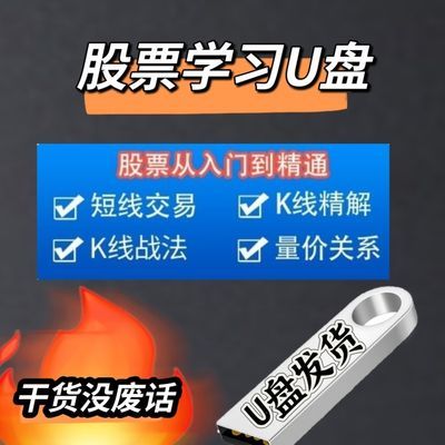 U盘8G股票内部视频教程短线交易实战视频课程新手炒股必备知识培