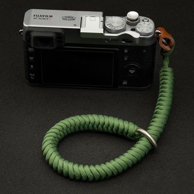 相机手腕带手绳挂绳头层牛皮微单适用于富士防丢索尼徕卡复古数码