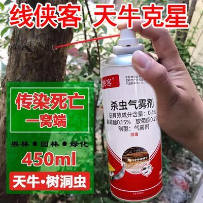 杀天牛气雾剂各种果树钻心虫观赏园林树木制家具全窝端杀虫剂正品