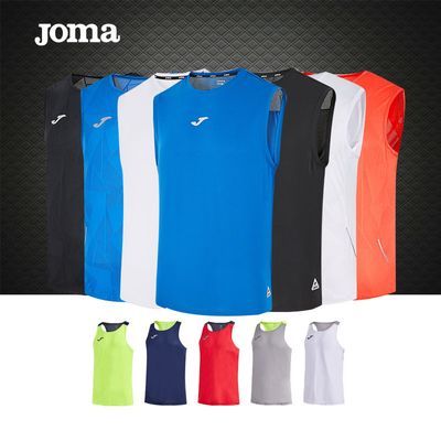 Joma荷马运动无袖跑步背心T恤男夏季速干健身运动圆领上衣