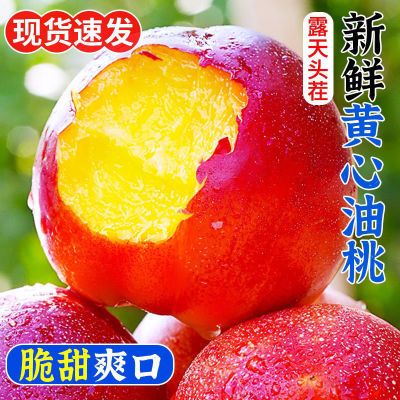 【现摘】头茬新鲜黄心油桃当季水果4斤油桃大果桃子