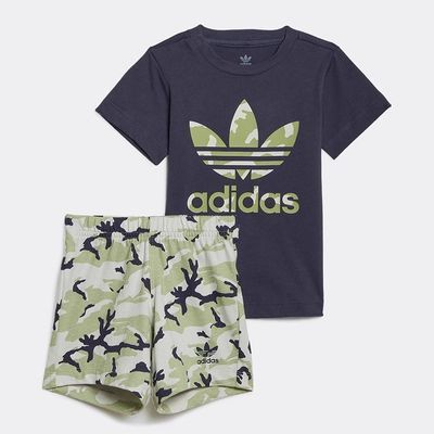 ���ڲ�����Adidas/���ϴ�˹ ��Ҷ���ļ�Ӥͯ�����˶�����+�̿���װ HE6928 94Ԫ
