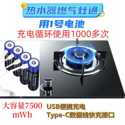 1号D型1.5v燃气灶热水器电子称可充电超大容量原装正品通用