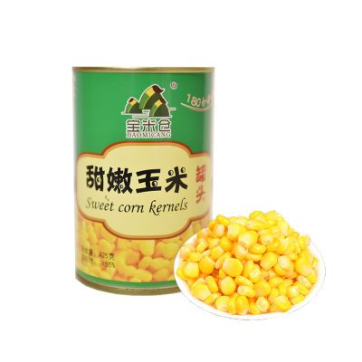 赤峰宝米仓甜嫩玉米罐头榨汁原料休闲零食农家425g*6包邮