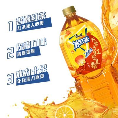 康师傅冰红茶鲜果橙2瓶混合装