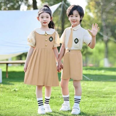 幼儿园园服大班毕业服夏季纯棉套装小学生夏装校服一年级儿童班服