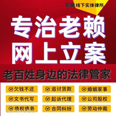 法律咨询债务纠纷调档离婚劳动知识产权线上立案代写合同全天在线