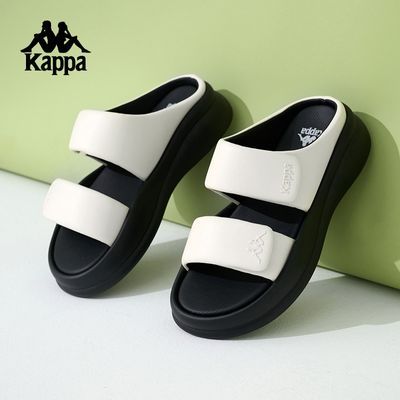 Kappa卡帕女士拖鞋2024年夏季新款厚底显高沙滩鞋百搭轻