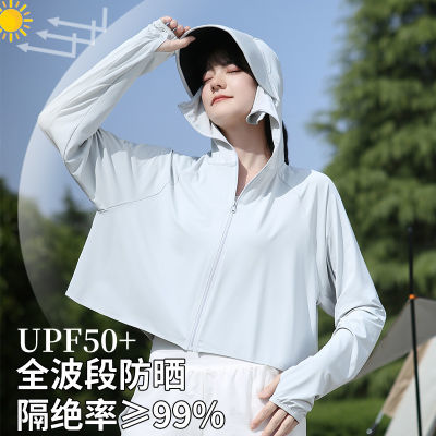 UPF50+防晒衣女2024新款夏季防紫外线冰丝透气防晒服薄