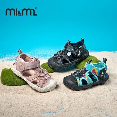 m1m2西班牙童鞋夏新款星际迷彩凉鞋时尚防撞溯溪鞋耐磨防滑沙