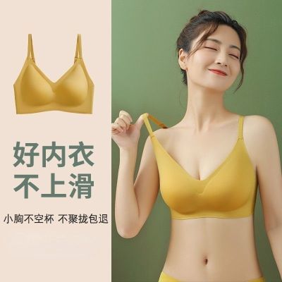 夏季美背无痕内衣女性感小胸聚拢文胸新款2024爆款收副乳吊带