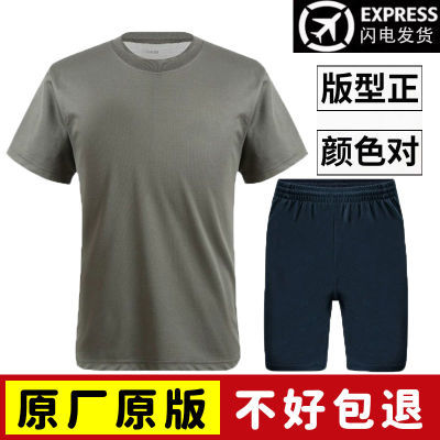 际华3543体能训练服短袖套装夏季速干圆领T恤正品体能短裤运