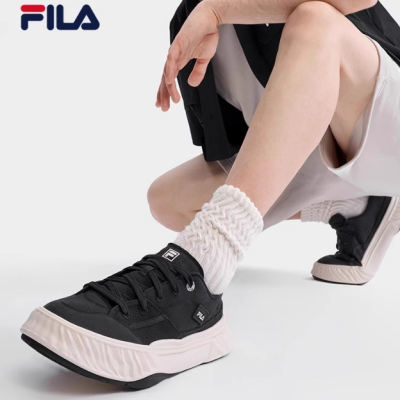 FILA斐乐官方川行鞋FOSSO男女鞋帆布鞋休闲鞋厚底鞋运动鞋板鞋