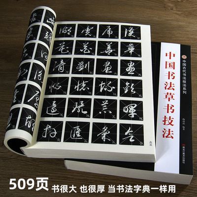 中国书法草书技法练字帖成年草书字帖练字初学者行草毛笔字王羲之