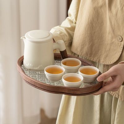轻奢旅行茶具便携式快客杯随身包整套简约客厅茶具办公泡茶杯陶瓷