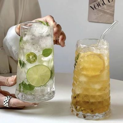 新款杯子ins高颜值玻璃杯子果酒家用奶茶杯果汁饮品夏季玻璃杯子