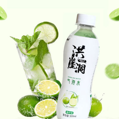 洪崖洞气泡水(青柠味)300mlx12瓶/件 (新老包装随机