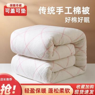棉胎棉被垫被被子夏天薄款单人宿舍床垫铺底棉被褥子加厚棉絮被芯