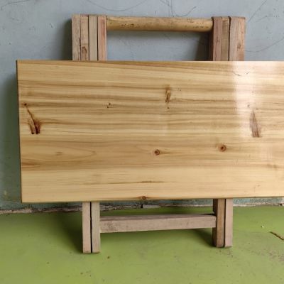 实木折叠桌子可折叠正方形餐桌家用商用摆摊户外便携超轻杉木桌子