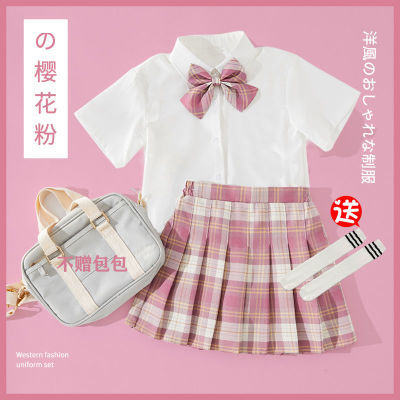 jk制服儿童女童长袖套装裙子正版日系学院风小学生公主裙夏季洋气