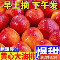 黄心油桃新鲜应季水果当季整箱黄桃子1/3/5斤新鲜特大脆甜非毛桃