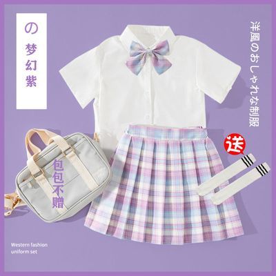 女童jk制服全套儿童jk裙子春夏季正版10岁小学生校服学院风演出服