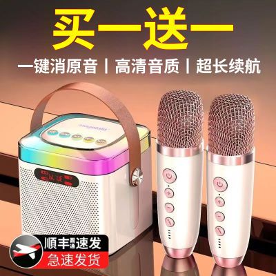 【买一送一】话筒音响一体家用便携小音箱家庭K歌娱乐KTV唱歌神器