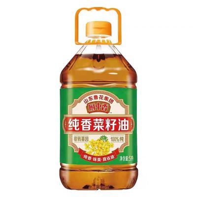 鲁花厨中香纯香菜籽油5L