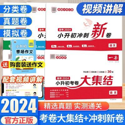 2024一本小升初冲刺新卷考卷大集结语文数学英语毕业招生真题试卷