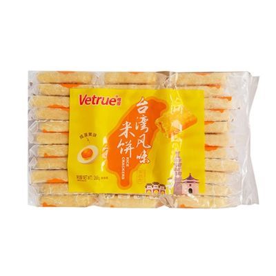 惟度Vetrue台湾风味268芝士蛋黄饼干糙米休闲膨化零食