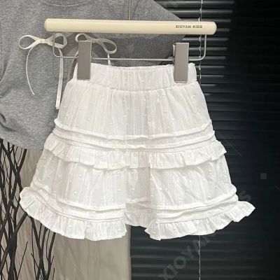 女童蛋糕裙中小童公主风小清新甜美百褶短裙洛丽塔24夏季半身裙